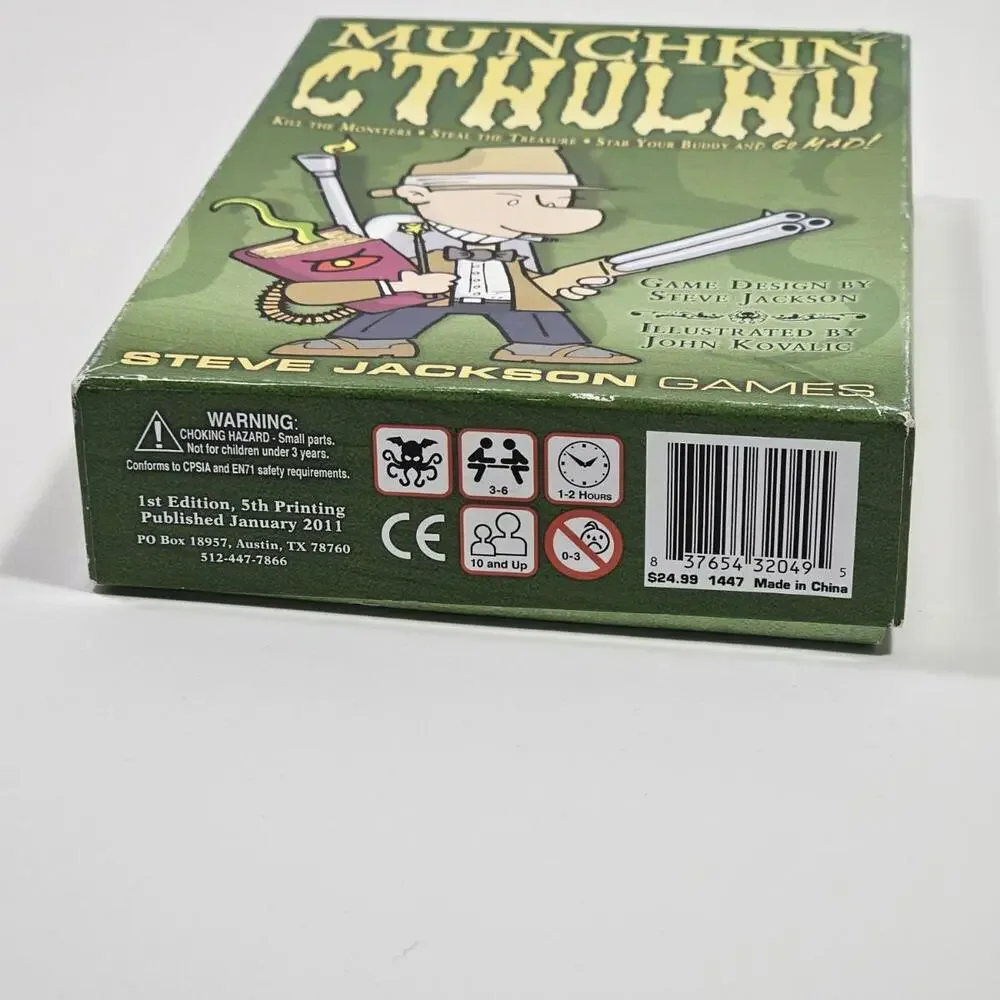 Munchkin CTHULHU Card Board Game By Steve Jackson - Picture 3 of 5